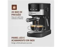 Cafeteira Espresso Dolce Crema 20 Bar Mondial Preto/Inox 1200W - 1