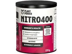 Suplemento Nitro400 Plant Power Beterraba e Laranja 270g