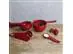 Conjunto de 5 Colheres Medidoras Luxo KitchenAid Vermelho - 5