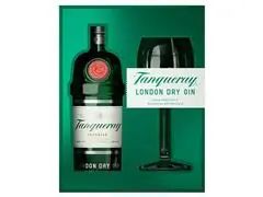 Kit Gin Tanqueray London Dry VAP 750ml com taça para drink - 1