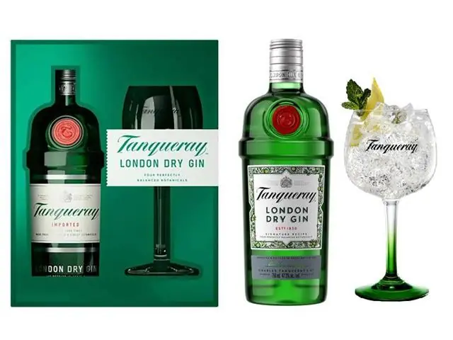 Kit Gin Tanqueray London Dry VAP 750ml com taça para drink