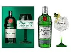 Kit Gin Tanqueray London Dry VAP 750ml com taça para drink - 0