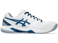 Tênis Asics Gel-Dedicate 8 White/Mako Blue Masc