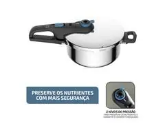 Panela de Pressão Rochedo Inox Trendy 4 litros Fechamento Externo - 3