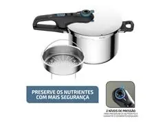 Panela de Pressão Rochedo Inox Trendy 6L Fechamento Externo - 7