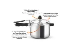 Panela de Pressão Fechamento Interno Rochedo Easy 45L - 5