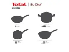 Jogo de Panelas Tefal So Chef 4 Peças Com Fundo triplo de Indução - 5