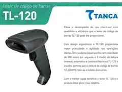 Leitor de Código de Barras Tanca UsbTL-120 - 0