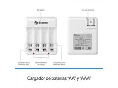 CARGADOR ECONOMICO DE BATERIAS AA/AAA - 2