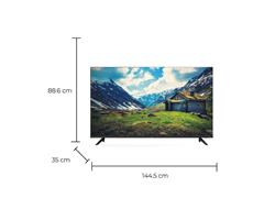 Pantalla JVC TV 65" con sistema Roku, 4K LED - 4