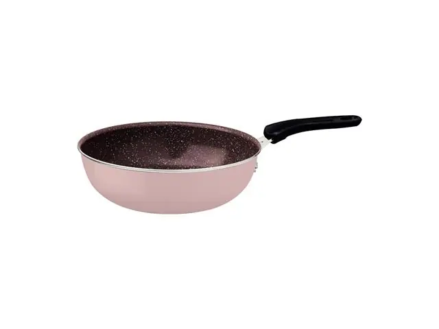 Frigideira Funda Tramontina Tunis em Alumínio Rosa Trufado 24 cm 2,9 L