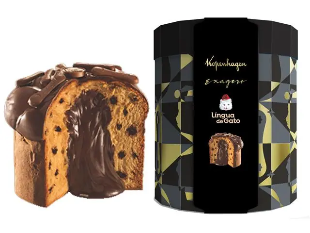 Panettone Kopenhagen Língua de Gato Exagero 1,360KG