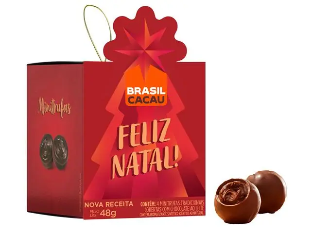 Chocolate Brasil Cacau Enfeites Natalinos 48G