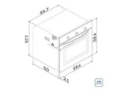 Forno Elétrico de Embutir Tramontina Inox Basic em Inox 71 Litros 220V - 2