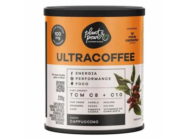 Suplemento Plant Power Ultracoffee Cappuccino 220G