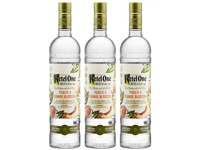 Combo Vodka Ketel One Botanical Peach & Orange Blossom 750ml - 3 Uni