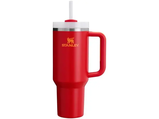 Copo com Canudo Stanley Quencher 2.0 Chili 1,180 Litros