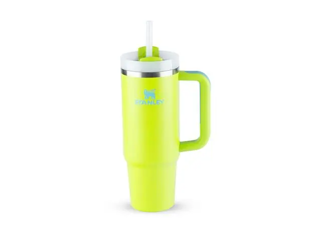 Copo com Canudo Stanley Quencher 2.0 Bright Lime 887ML