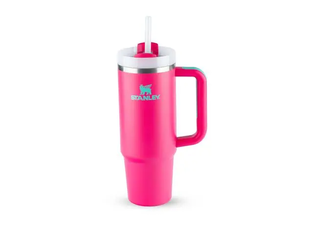 Copo com Canudo Stanley Quencher 2.0 Passion Pink 887ML