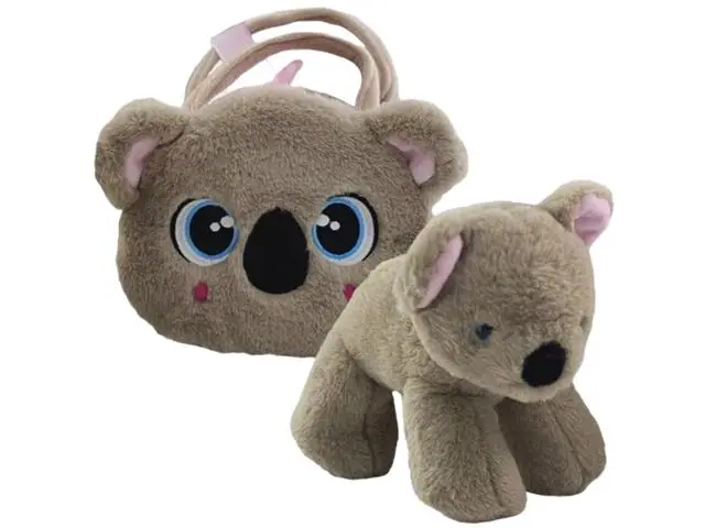 Pelúcia Cutie Handbags Koala Deluxe Bolsa e Pelúcia Multikids