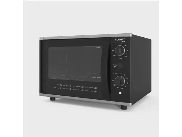 Forno Elétrico De Bancada Fogatti Top40 40 Litros Preto