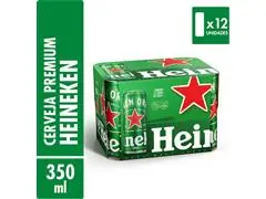 Cerveja Heineken Pilsen Lata 350ml Pack 12 Unidades - 0