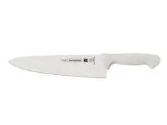 Faca Chef Tramontina Premium Inox e Cabo de Polipropileno Branco 10"