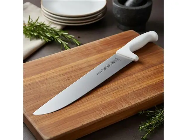 Faca para Carne Tramontina Profissional Inox e Cabo Branco 12"