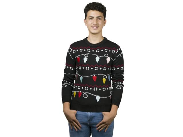 Uggly Sweater Focos Navideños Hombre - Talla M