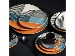 Conjunto C/ 6 Pratos Sobremesa Porto Brasil Coup Abstrata - 1