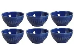 6 Bowls Porto Brasil Daisy Azul Navy - 0