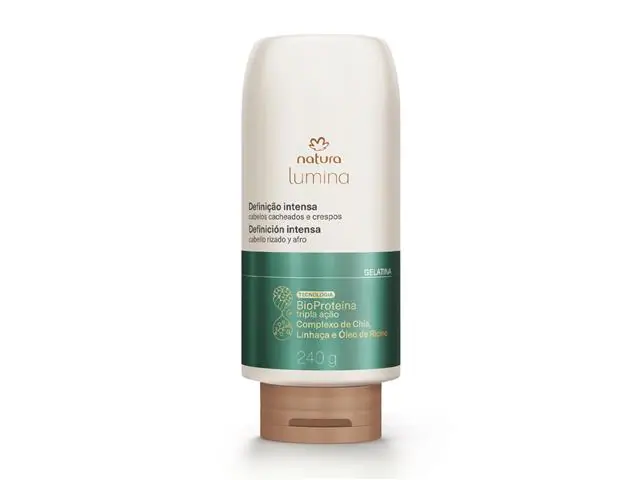 Gelatina de Definição e Brilho Cabelos Cacheados e Crespos Natura 240g