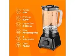 Liquidificador Turbo Multi LQ791 Preto 800W 110V - 7