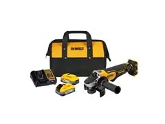 Kit Esmerilhadeira Angular 2 Baterias e Carregador DeWalt DCG413H2-BR