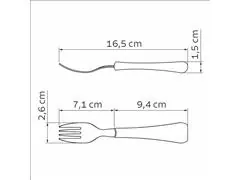 Garfo Infantil Tramontina Casa Natal com Lâmina de Aço Inox Verde - 1