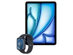 iPad Air Apple WiFi + Celular 128GB Azul + Watch Series 9 Meia Noite