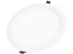 Plafon LED Tramontina Redondo de Embutir Slim 24W 3000K Luz Amarela