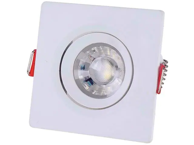 Spot LED Tramontina Quadrado 5W 3000K Luz Amarela