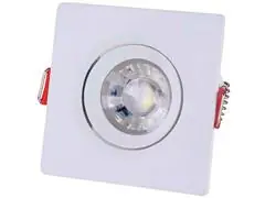 Spot LED Tramontina Quadrado 5W 3000K Luz Amarela - 0