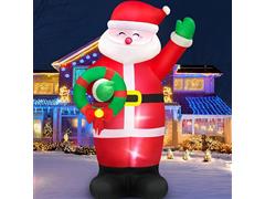 Santa Claus inflable con luz led de 1.8 metros