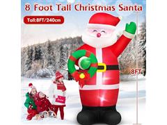 Santa Claus inflable con luz led de 1.8 metros - 1