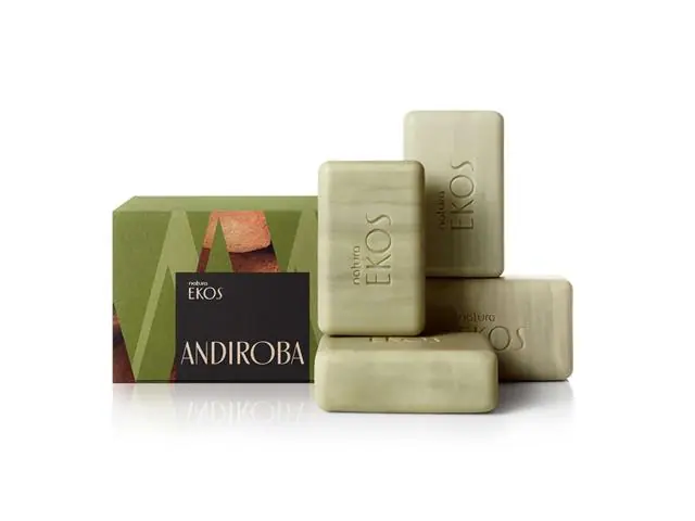 Sabonetes em Barra Cremoso Puro Vegetal Natura Ekos Andiroba 4 Uni
