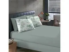 Jogo de Cama Buettner Solteiro Basic Estampado Plantes Menta 2 Peças