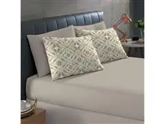 Jogo de Cama Buettner Solteiro Basic Estampado Dados Bege 2 Peças