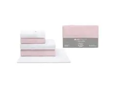 Jogo de Toalha Buettner Banho Darling branco / rosa pétala 5 Peças - 1