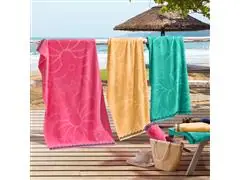 Toalha Buettner Livia Praia 81x150 rosa chiclete - 4