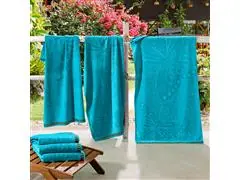 Toalha Buettner Borboleta Praia 81x150 azul topázio - 3