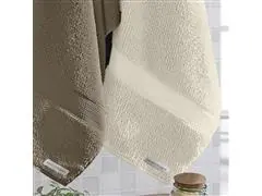 Jogo de Toalha Buettner de banhão Natural Khaki/ marfim 5 Peças - 1