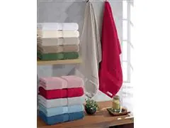 Jogo de Toalha Buettner de banhão Natural verde oliva / fendi 5 Peças - 3