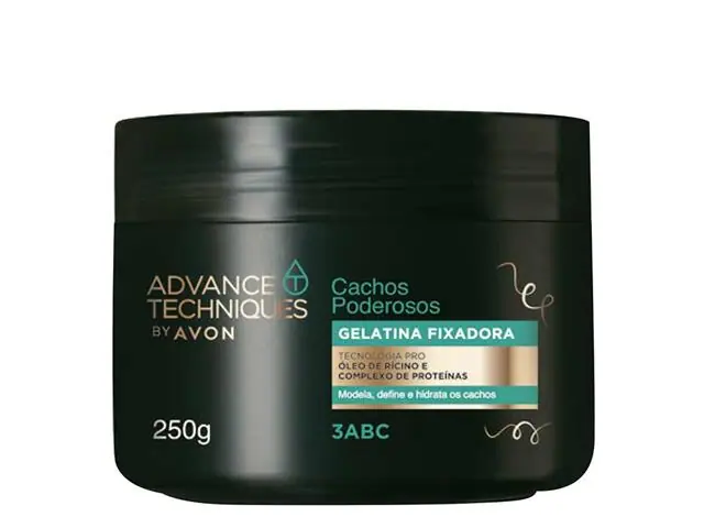 Gelatina Fixadora Cachos Poderosos Advance Techniques by Avon 250g